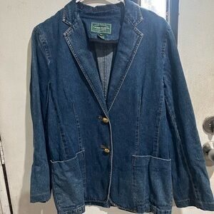 Lauren Ralph Lauren Blue Denim Blazer